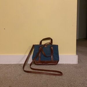 Small blue handbag